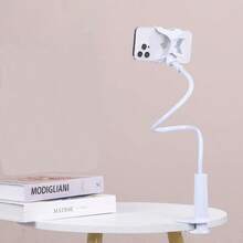 可折叠 360° 可调节手机/平板电脑支架，书桌/床螺旋安装支架，带防滑夹，兼容 、Android 手机，生日、家人、朋友礼物，360 度旋转，床上懒人支架，手机支架 - 彩色 - 查看 8