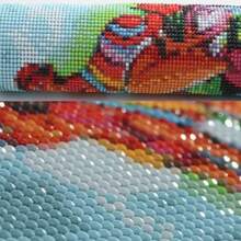 1 件 5D 无框圆形钻石画套装 - 全钻钻石艺术，帆布 DIY 马赛克工艺套装，包含笔、胶水、托盘、钻石珠。适合钻石画爱好者，精美家居墙面装饰礼物，减压好帮手 - 彩色 - 查看 9