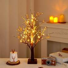 1pc Branch Lamp With Starry Lights, LED Branch Lamp Glowing Tabletop Lamp, Cocktail Neon Sign Desk Base Touch Activated LED Decorative Lamp, LED Branch Lamp For Room Decor Bonsai Tree Lamp, LED Illuminating Decorative Lamp For Home, Room, Holiday, Gaming Room, Birthday Party, Proposal, Valentine's Day, Mother's Day, Christmas And Other Festive Decoration And Gifts