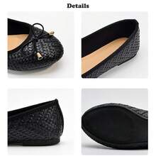 Flats de Mujer con Puntera Redonda Elegantes Zapatillas de Ballet Zapatos Planos de Moda - Blanco - Ver 4