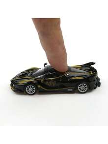 Burago 1:64 比例合金压铸迷你赛车模型 - 逼真收藏品及男士礼物 - 1:64 FXX K BLACK - 查看 5