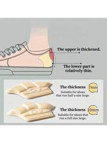 4 PIEZAS. Plantillas y almohadillas para talón autoadhesivas y reforzadas. Diseño antideslizante resistente. Beige y negro. Compatible con tallas grandes/extendidas. Adecuado para zapatillas, botas y zuecos - Diseñado para proporcionar comodidad en el talón y el pie. Ideal para uso durante todo el día. Fácil de usar. Duradero y cómodo. Adecuado para un uso prolongado.