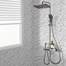 20pcs=1.8m² Peel And Stick Backsplash Tile,Self Adhesive Marble Tile For Wall, PVC Waterproof Shower Wall Panels, Back Splash Stick On Tiles For Kitchen Bathroom Living Room, Wallpaper Peel And Stick Not Real Tile Wall Sticker