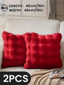 1/2/4 Stück luxuriöser Kunstfell Toskana Kissenbezug, Kissenhülle, ohne Kisseneinsatz, flauschige Heimdekoration Kissenhülle für Wohnzimmer Sofa, Schlafzimmer Kopfteil, Überwurfkissen, Oeko-Tex