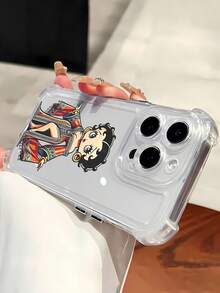 Estuche para teléfono  Style Icon Compatible con estuches para teléfonos   17  16 Pro Max  15 Pro Max  13 y  12 Hecho de material de TPU brinda protección contra golpes y caídas Un regalo perfecto para familiares, amigos y ocasiones especiales - transparente - Ver 4