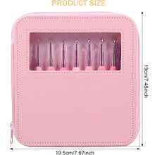 9pcs-99pcs Pink Soft Handle Crochet Hook Set, Yarn Knitting, Crochet Knitting, Suitable For DIY Handcraft Lovers, Crochet Handicrafts, Hats, Bags, Clothes, Socks (Random Color)