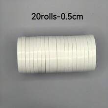 20 rollos de cinta adhesiva transparente de doble cara - Adhesivo fuerte para uso multifuncional en oficina, escuela, proyectos DIY, scrapbooking, arte, manualidades, elaboración de tarjetas, envolver regalos y talla grande - Fácil de pelar, sin residuos y libre de ácido Vuelta al cole