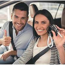 Llaveros de Cuero Trenzado, SUHOMMY 5 Piezas Llaveros de Aleación PU de Tejido, Multifuncional Ecocuero de Trenzado Anillas de Piel de Coche, Tejido de Ecocuero Llavero para Hombre y Mujer - 1 - Ver 7
