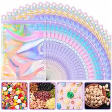 50 Pack Holographic Bags, 3'' X 4'' Packaging Bags For Small Business, Resealable Smell Proof Mylar Bag, Rainbow Color Small Baggie Holographic Zipper Bag For Food, Candy, Cosmetics, Jewelry{Inchcolor_nameinch:Inch3x4InchHolographicinch,Inchsize_nameinch:Inch1Count(Packof50)Inch} - 3x4吋全息 - 查看 1