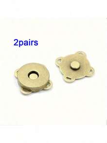 2 Pairs Magnetic Snap Buttons, Bag Parts & Accessories Fastener - Multicolor - View 13