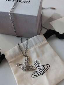 Vivienne Westwood Mini Bas Relief Pendant Necklace - 銀色 - 查看 3