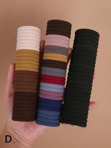 50/100/150/250pcs Girls Colorful Hair Ties, High Elasticity Hair Bands For Ponytail, Bun, Everyday Use, Gift - Multicolor - View 4