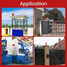 Luz LED industrial de advertencia giratoria, AC110 V, estroboscópica para alarmas de emergencia públicas, luz de sirena con ajuste de volumen e interruptor para construcción, tráfico, fábrica, señal - Rojo - - Ver 7