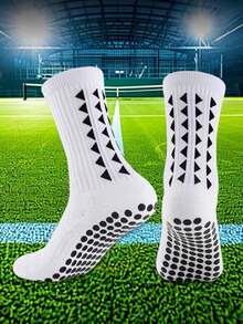 1 Pair Teenage Soccer Socks, 10-18 Years Old Boys Anti-Slip Durable Sports Socks, Floor Socks - Multicolor - View 3