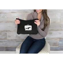 Travel Blanket And Pillow - Ultra-Soft, Compact & Lightweight, 65x40 Inches, With Carrying Bag, Luggage Cover & Backpack Clip For Airplane Comfort - 灰色 - 查看 5