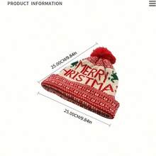 2025 neue Wintermode Weihnachtsmütze Weihnachtsmann Pelzknäuelmütze Jacquard Gestrickte Weihnachtsmütze Warme Ohrenschützer Wollmütze