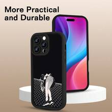 Una funda protectora suave de TPU negro cóncavo, regalo de cumpleaños o festivo para hombres y mujeres, regalo de Navidad/Año Nuevo, popular~ Adecuada para iPhone 16 15 14 13 12 11 Plus Pro - Colores mixtos - Ver 3