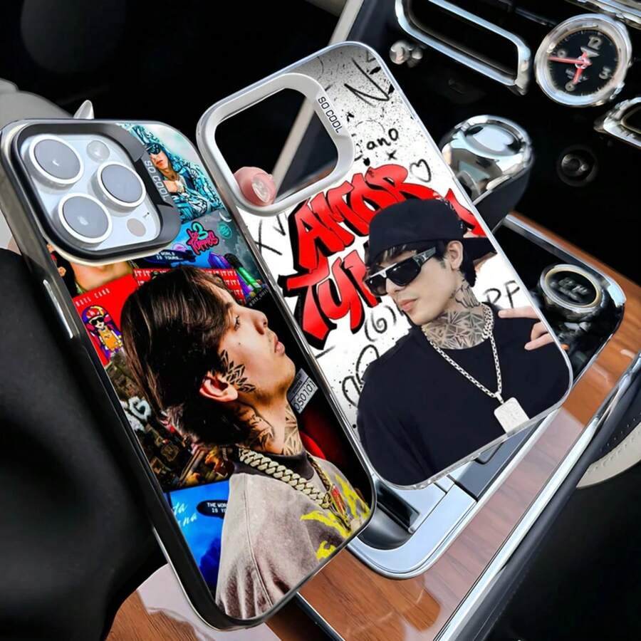 Funda de teléfono Rapper CT para 17 16 15 14 13 12 11 Pro Max Plus mate a prueba de golpes y anti-caída funda creativa musical carcasa moderna protectora - Z1 - Ver 1