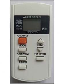 Control remoto para aire acondicionado universal PA-N29, control universal para regular temperatura y funciones de aires acondicionados, materiales resistentes y diseño compacto, recomendado como recambio y accesorio principal en recámaras y salas. - Blanco - Ver 1