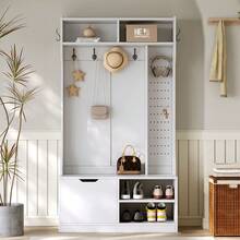 Clothing & Closet Storage Set - White + Particle Board - View 5