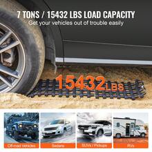 2 piezas de tablas de tracción con TPR para bolsas de almacenamiento , nieve y barro, cortas, color negro - color negro - Ver 3