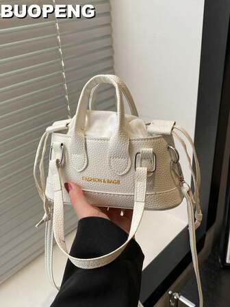 Bolso de mano mini de estilo cesta con estampado de ccocodrilo, bolso cruzado para cosméticos