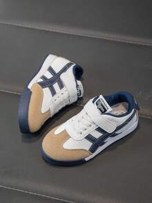 Boys' Sneakers, New 2025 Spring Autumn All Season Leather Casual Shoes, Outdoor Low-Top Skate Shoes, Durable & Lightweight, Back To School Student Shoes - Blue - View 5