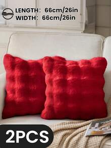 1/2/4 Stück luxuriöser Kunstfell Toskana Kissenbezug, Kissenhülle, ohne Kisseneinsatz, flauschige Heimdekoration Kissenhülle für Wohnzimmer Sofa, Schlafzimmer Kopfteil, Überwurfkissen, Oeko-Tex