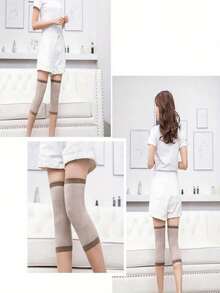 2只装男女通用护膝，男女通用膝关节支撑，关节稳定保暖腿套，可手洗聚酰胺（尼龙）材质，轻便保暖，辅助膝关节活动 - 彩色 - 查看 11