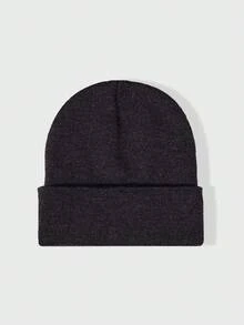 1pc Y2K Style Fashionable Versatile Oversized 360 Needle Flat Knit Beanie Hat, Suitable For Street, Party, Autumn/Winter Outdoor - Knitted Hat - View 22