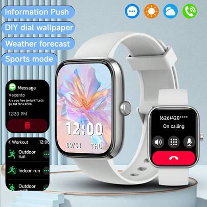 新款智能手表，智能语音控制，多种运动模式和提醒，手势控制，男女皆宜，是节日送礼的最佳选择。