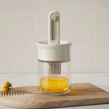 Kitchen Cooking Oil Dispenser With Brush, Oil Bottle Oil Brush Silicone Smear Brush Cooking Vinegar Sauce Barbecue Frying