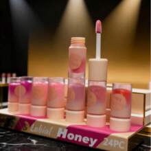 Gloss Labial Honey Yeah Kiss - Colores Naranja, Rosa y Morado - Naranja - Ver 2