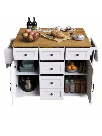 High Quality Kitchenware, Multifunctional Serving Trolley Storage Space Large Space, Mobile Buffets, Kitchenware Kitchens, Zwart view 10
