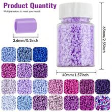 1000/2000 piezas - Juego de cuentas de fusión de 2.6mm, ideal para principiantes y aficionados de las artes y manualidades, joyería de cuentas creativa, material duradero, suministros de cuentas, diseñadores creativos, regalo perfecto para Halloween, Navidad, días festivos