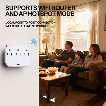 4K Ultra HD Wireless WiFi Camera, Indoor Wall Outlet Cameras, Smart Camera Charger Power Strip, Remote Viewing, Supports Up To 512GB SD Card(Not Included), Supports Cloud Storage, Motion Detection Cam For Home/Office