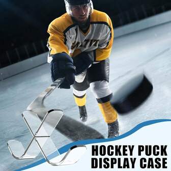 1pc Acrylic Hockey Display Case 3-Tier/6-Tier Clear Showcase X-Shaped Design For Signed Pucks & Collectibles, Storage Rack For Sports Enthusiasts And Collectors, Ideal For Home Room Office Decor Hockey Room Decor