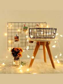 Grid Photo Wall, Wire Wall Grid For Photo Display, Photo Frame Collage Board, Wire Mesh Wall Panel Room Decoration, DIY Iron Photo Frame Collage For Hanging Wall Decoration, Foldable Multiple Picture Organizer. - Multicolor - View 4