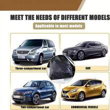 2 Packs Car Mirror Snow Cover, Adjustable Ribbon Mirror Cover, Suitable For Most SUVs, Minivans, Sedans, Easy To Install And Easy Disassemble Design, Universal Accessories For Trucks, Winter Auto Accessories, Compact Cover, Universal Models, Comfortable Fit, Reinforced Stitching, SUV Mirror Shield, Car Owner, Van Owner - one-size - View 4