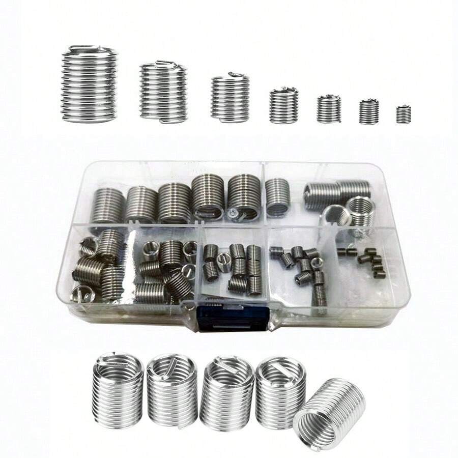 M3-M12 Boxed Stainless Steel S304 Wire Thread Inserts / Threaded Sleeves / Thread Repair