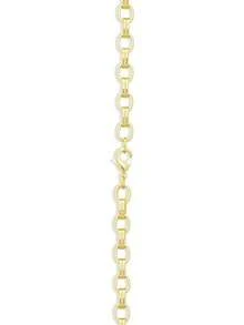 Essentials Plated Double Chunky Round Link Chain - Yellow Gold - View 3