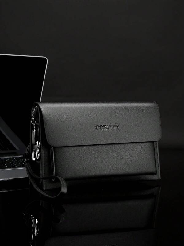 Bolso de embrague con candado de contraseña antirrobo para hombres, billetera larga multifuncional, bolso de mano de gran capacidad, adecuado como regalo para el Día del Padre, regalo de San Valentín, para ir al trabajo, viajes de negocios y viajes