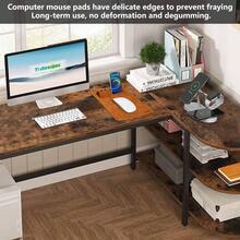 Premium PU Leather 3 - In - 1 Mouse Pad With Phone Stand And Pen Holders, 9.7x7. Inches Organizer Desk Reception Counters And Home Office Black 1Pack - 1包+棕色 - 查看 8