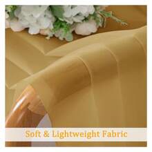 Gold Sheer Curtains 84 Inches Long 2 Panelsfor Living Room, Rod Pocket Voile Lightweight Bedroom Curtains, Light FilteringWindow Sheer Panels, Each 42" Wx84 L - 多色133 - 查看 7
