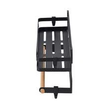 Living And Home 2/3 Tiers No Punching Magnetic Metal Fridge Storage Rack Kitchen Organiser,Fridge Spice Rack, Magnetic Shelf With Paper Towel Holder,Kitchen Refrigerator Storage Rack - Black - View 8
