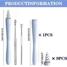 AFRT 3 In 1 Ear Wax Removal Tool 2024 Q-Grips Ear Wax Removal Reusable Washable Replacement Soft Silicone Tips For Cleaner Earwax Ear Wax Removal Kit - 如圖 - 查看 7