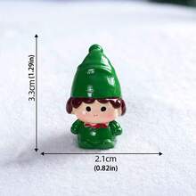 6 Stücke Figuren Weihnachtsdekoration DIY Zubehör Harz Tisch-/Autodekor Miniatur Büro Schreibtisch Ornamente