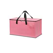 6 Pack Extra Large Moving Bags With Zippers And Carrying Straps, Heavy Duty Storage Bag Moving Boxes For Space Saving - Pink - View 10