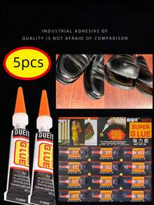 Multi-Purpose Super Glue, Strong Adhesive, Nail Glue, Billiard Cue Tip Glue, Quick Drying Glue