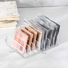 1 pieza Organizador de paleta de sombras de ojos, Organizador de maquillaje para paleta de sombras de ojos y organizador de lápices labiales, Almacenamiento de maquillaje para cajón de tocador, Sombras de ojos, Lápices labiales, Almacenamiento de cosméticos modernos, Paleta de maquillaje compacta Organizar, Para encimeras de baño, Tocadores